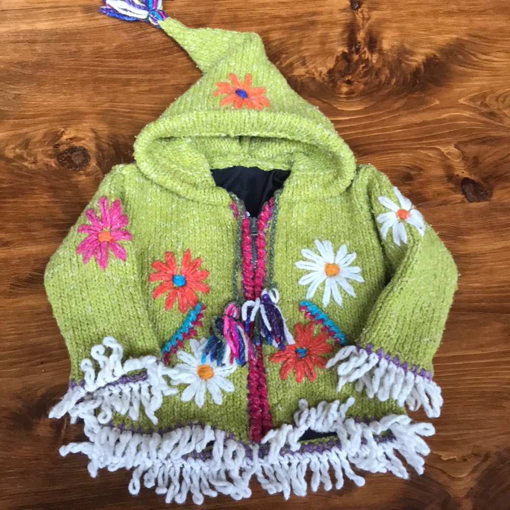 Knit sweater jacket